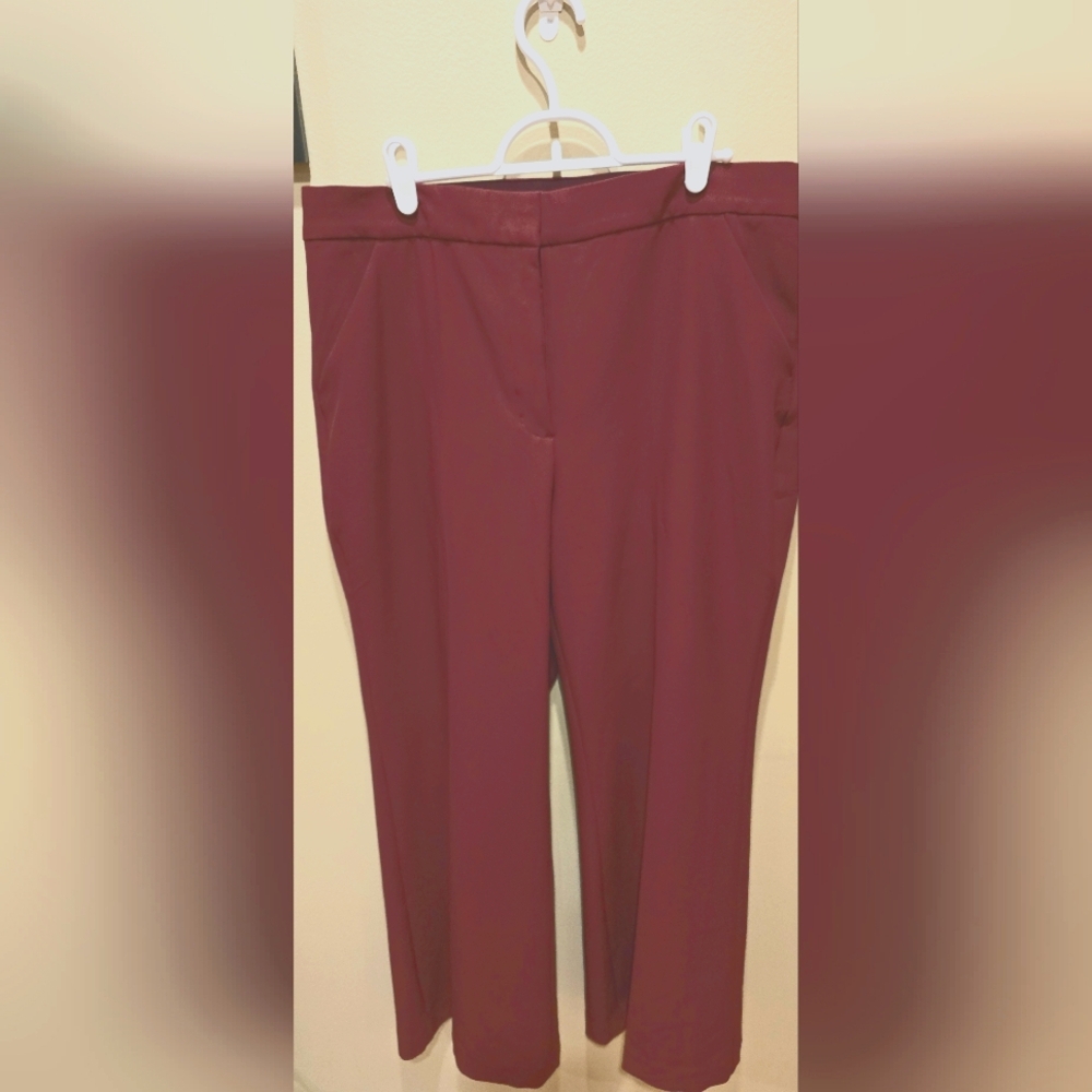 Express women's dress pants, maroon, wide leg, 12s